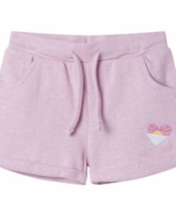 Kindershorts met trekkoord 128 gemengd lila