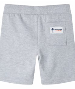 Kindershorts met trekkoord 128 grijs