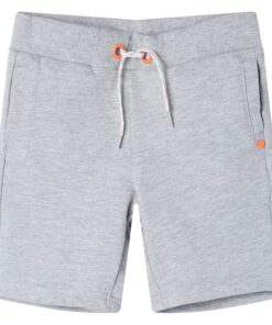 Kindershorts met trekkoord 128 grijs