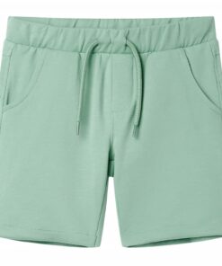 Kindershorts met trekkoord 128 lichtkaki