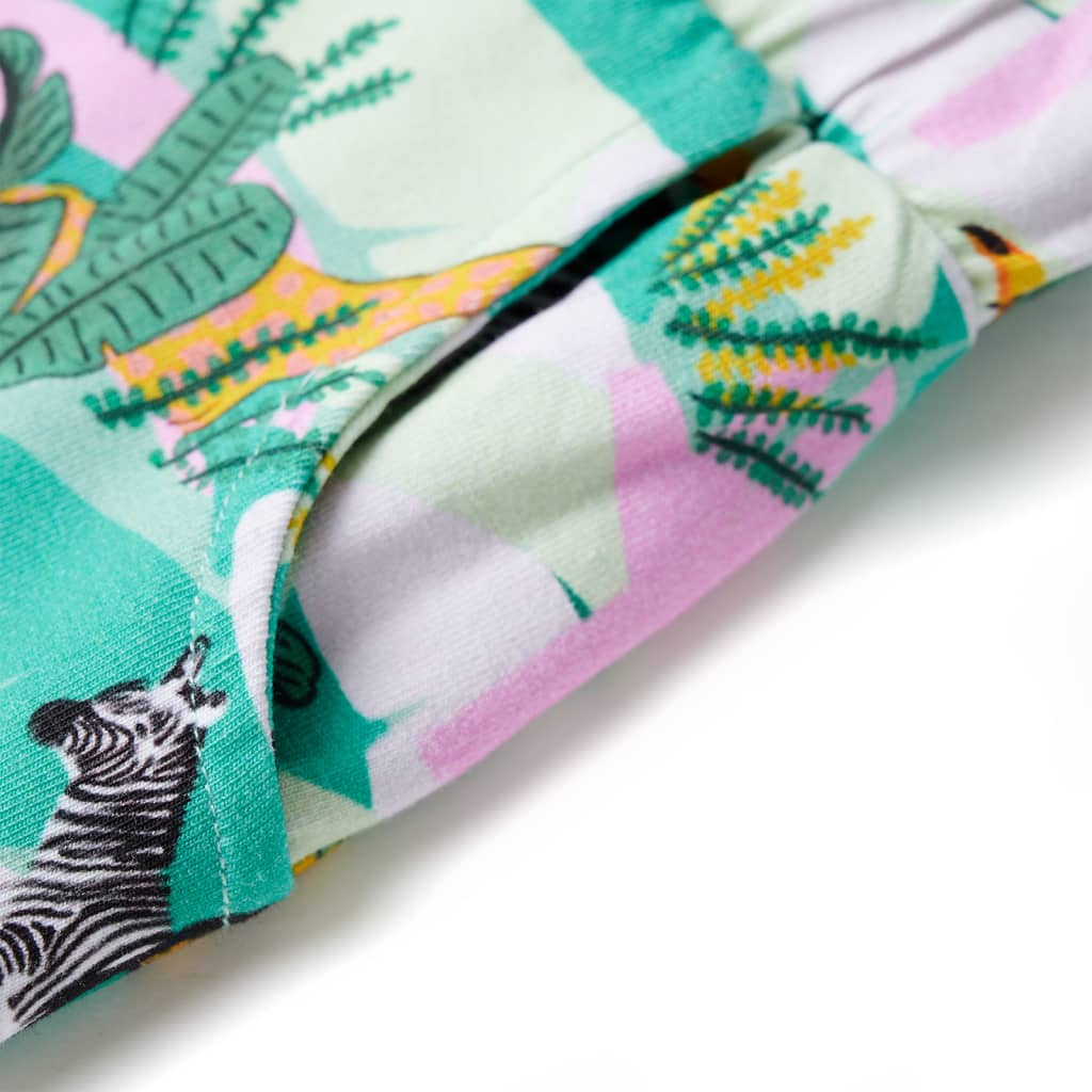 Kindershorts met trekkoord 128 lichtmintkleurig - Image 5