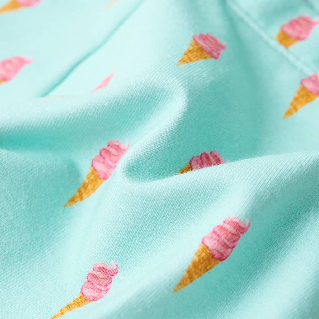 Kindershorts met trekkoord 128 lichtmintkleurig - Image 7