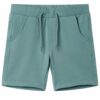 Kindershorts met trekkoord 128 oudpetrol