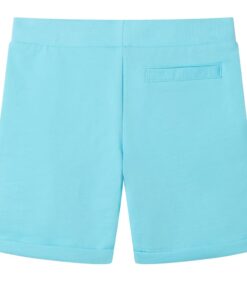 Kindershorts met trekkoord 128 zeeblauw