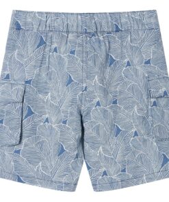 Kindershorts met trekkoord 140 donkerblauw