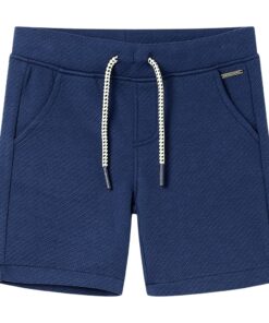 Kindershorts met trekkoord 140 donkerblauw