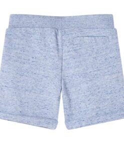Kindershorts met trekkoord 140 gemêleerd blauw