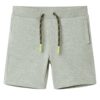 Kindershorts met trekkoord 140 gemêleerd lichtkakikleurig