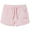 Kindershorts met trekkoord 140 gemengd lichtroze
