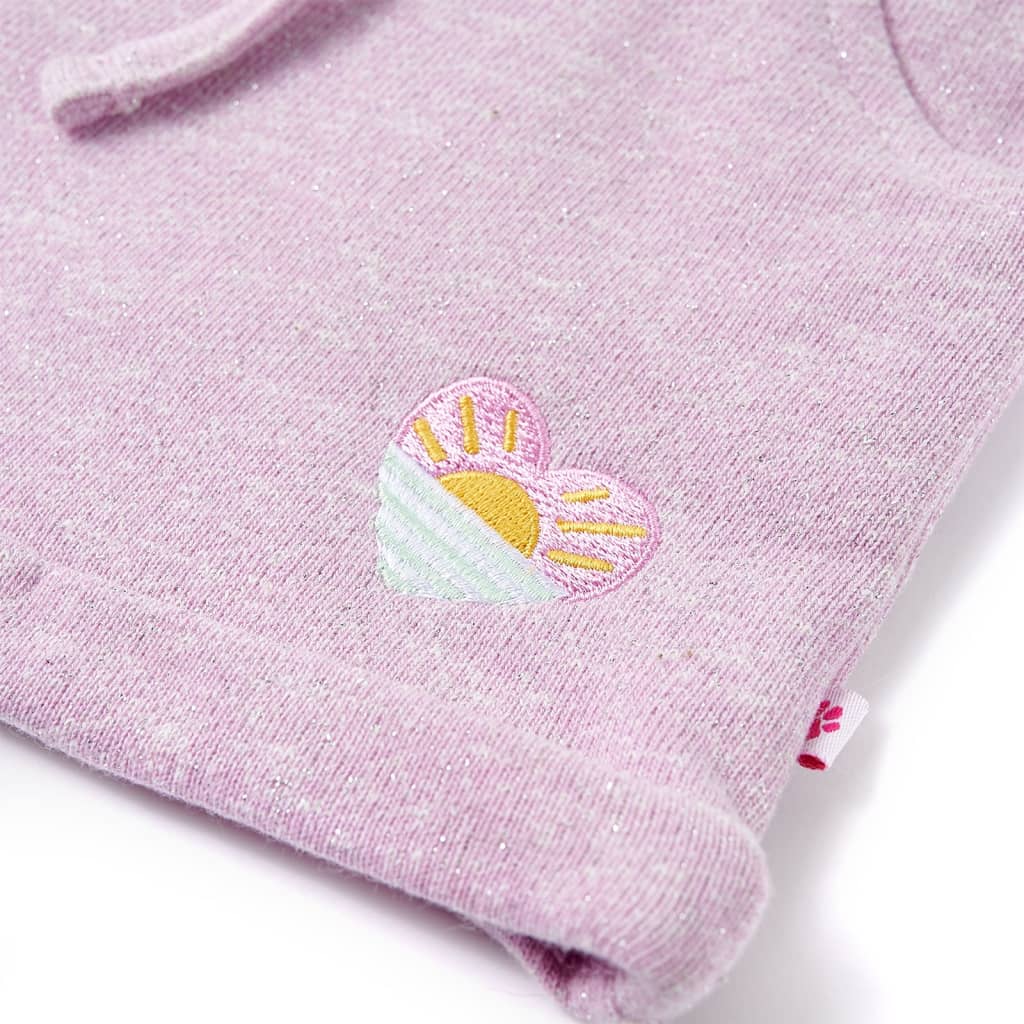 Kindershorts met trekkoord 140 gemengd lila - Image 4