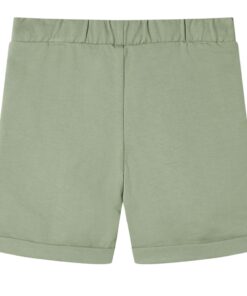 Kindershorts met trekkoord 140 lichtkaki