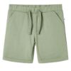 Kindershorts met trekkoord 140 lichtkaki