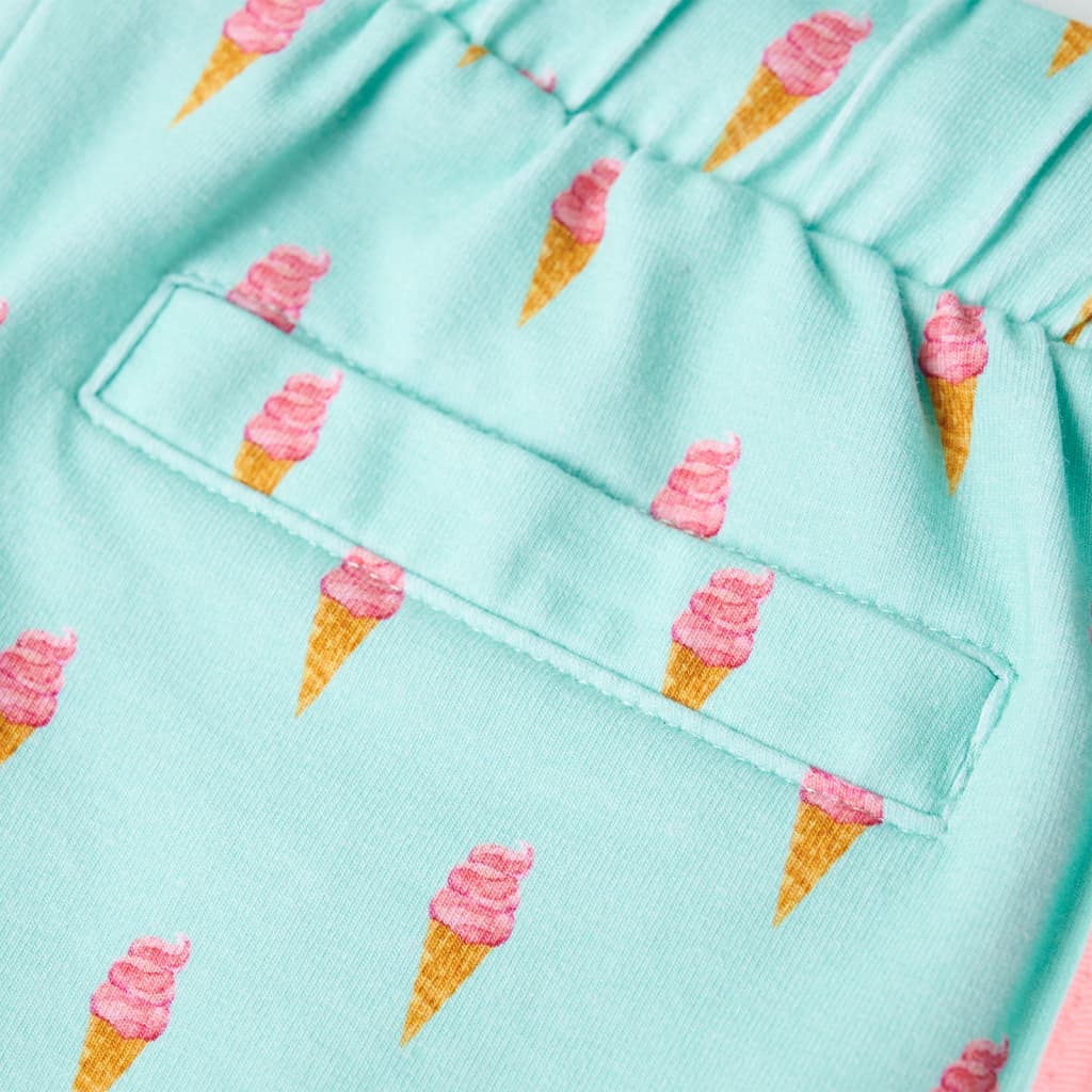 Kindershorts met trekkoord 140 lichtmintkleurig - Image 6