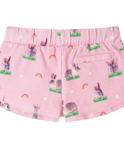 Kindershorts met trekkoord 140 lichtroze