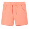 Kindershorts met trekkoord 140 neonoranje
