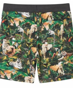 Kindershorts met trekkoord 140 oudpetrol