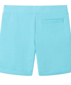 Kindershorts met trekkoord 140 zeeblauw