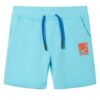 Kindershorts met trekkoord 140 zeeblauw