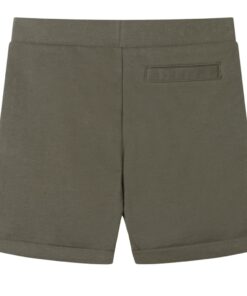 Kindershorts met trekkoord 92 donkerkaki