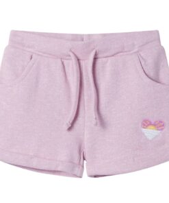 Kindershorts met trekkoord 92 gemengd lila