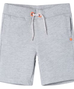 Kindershorts met trekkoord 92 grijs