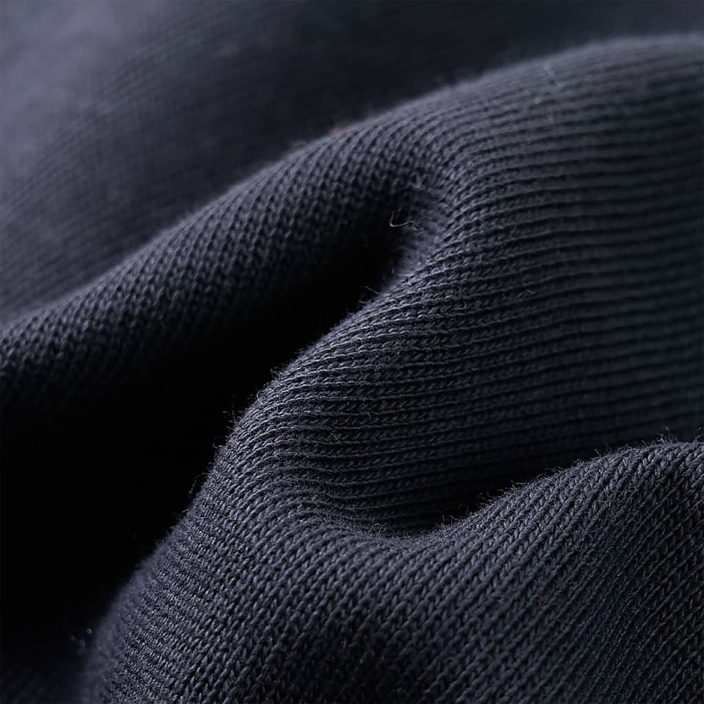 Kindersweater met capuchon halve rits 116 antraciet- en cognackleurig - Image 7