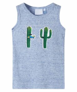 Kindertopje 104 gemêleerd blauw