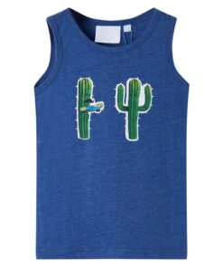 Kindertopje 104 gemêleerd donkerblauw