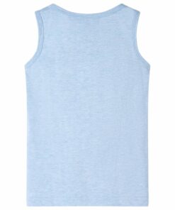 Kindertopje 104 gemêleerd zachtblauw