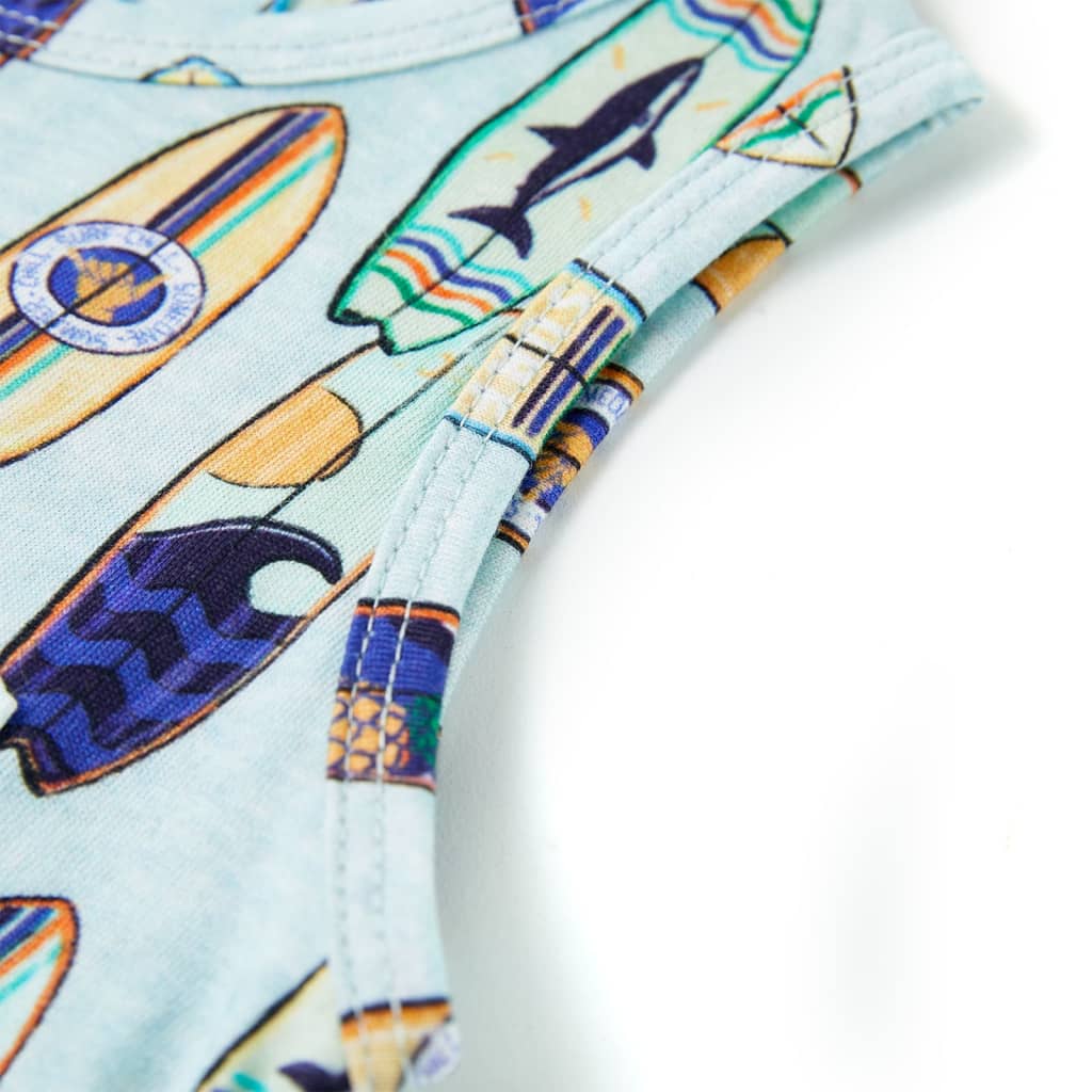 Kindertopje 104 gemêleerd zachtblauw - Image 5