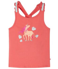 Kindertopje 104 koraalkleurig