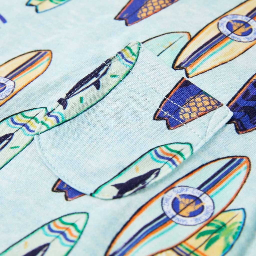 Kindertopje 116 gemêleerd zachtblauw - Image 4