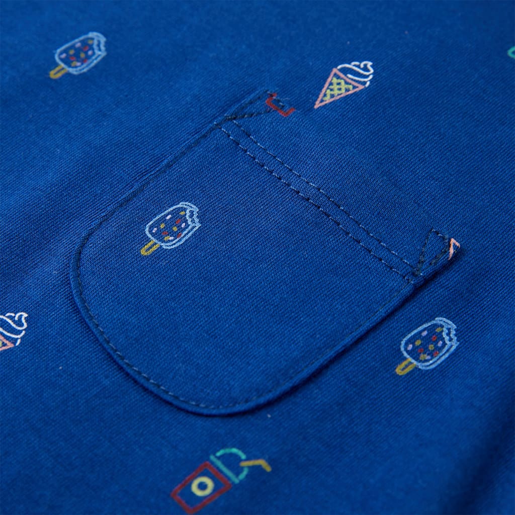 Kindertopje 128 donkerblauw - Image 4