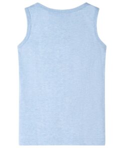 Kindertopje 128 gemêleerd zachtblauw