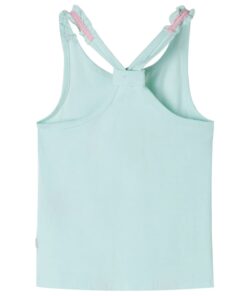 Kindertopje 128 lichtmintkleurig