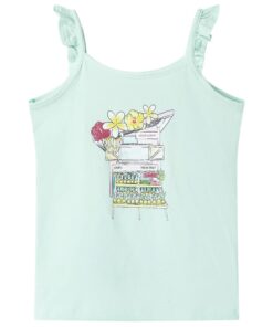 Kindertopje 128 lichtmintkleurig