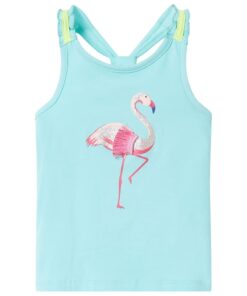 Kindertopje 128 lichtmintkleurig