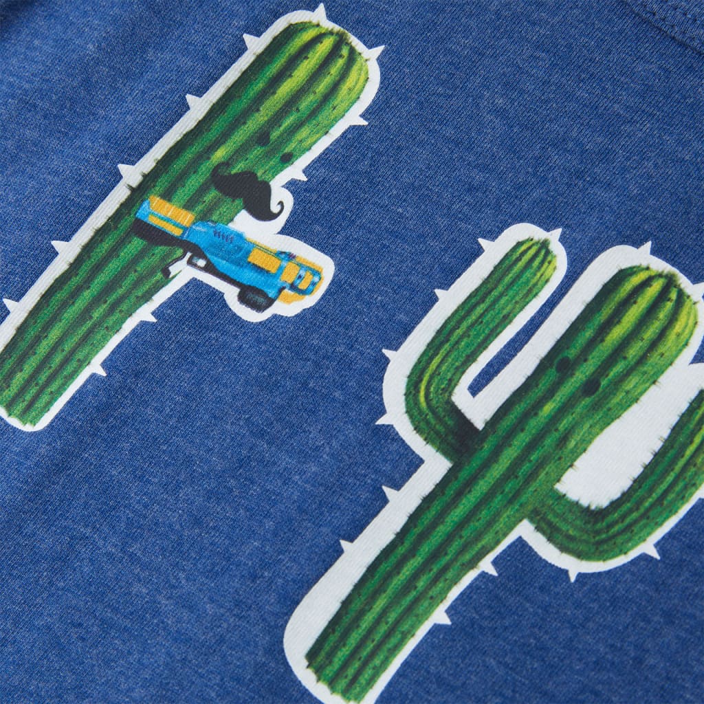 Kindertopje 140 gemêleerd donkerblauw - Image 4