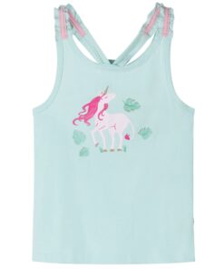 Kindertopje 140 lichtmintkleurig