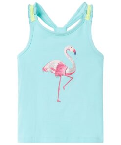 Kindertopje 140 lichtmintkleurig