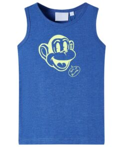 Kindertopje 92 gemêleerd blauw