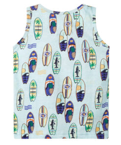 Kindertopje 92 gemêleerd zachtblauw