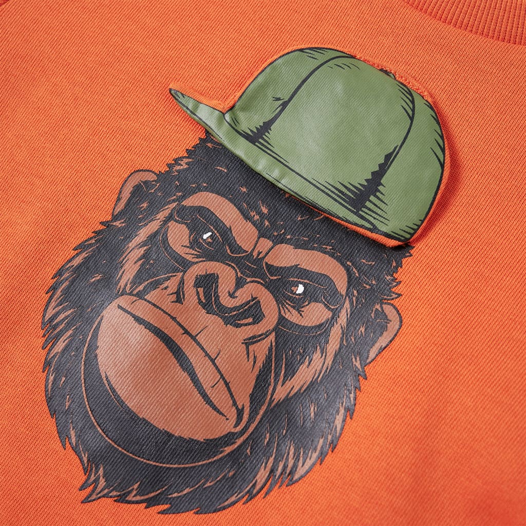 Kindertrui 104 donkeroranje - Image 4