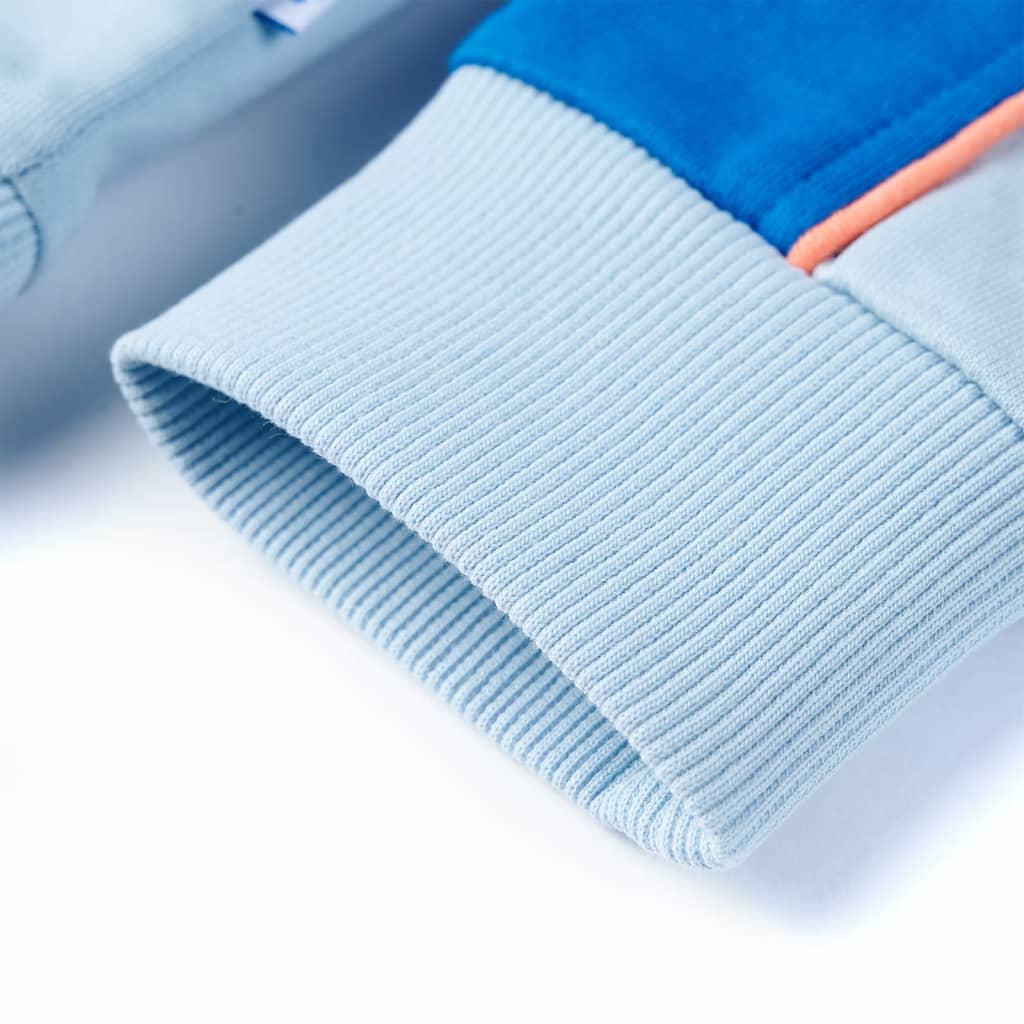 Kindertrui 104 felblauw en lichtblauw - Image 6