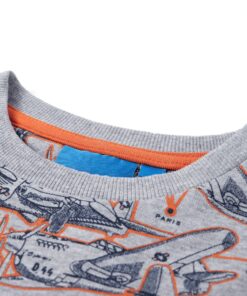 Kindertrui 104 gemêleerd grijs