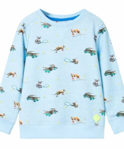 Kindertrui 104 gemêleerd lichtblauw