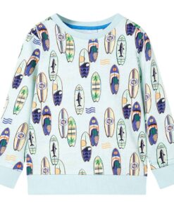 Kindertrui 104 gemêleerd zachtblauw