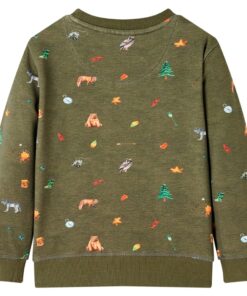 Kindertrui 104 kakikleurig