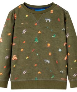 Kindertrui 104 kakikleurig