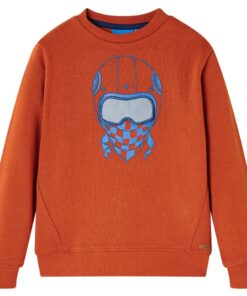 Kindertrui 104 lichtroestkleurig